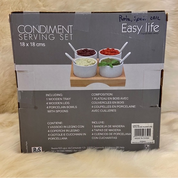 NIB Condiment Serving set - Picture 2 of 2